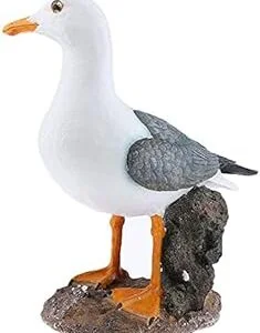 Estatua de gaviota de resina