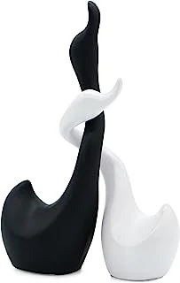 Pareja de cisnes de cerámica