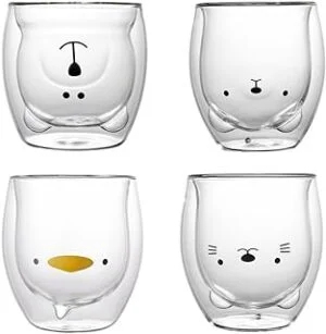Juego de 4 vasos de