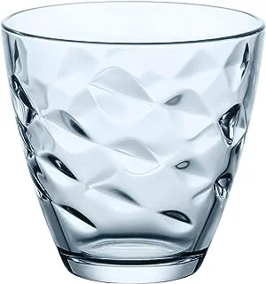 Vaso Flora - Agua de cristal (6 unidades, 26 cl), color azul