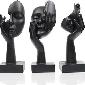 Estatuas abstractas de 3 piezas para decoración del hogar Abstract statues 3-piece set for home decor