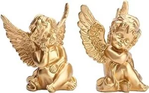 Estatua de ángel de querubines