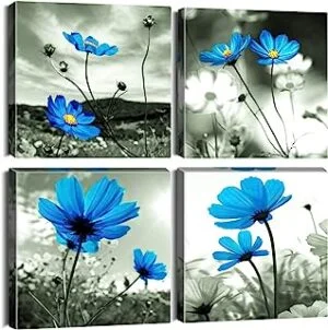 Lienzos Decorativos - Flor Azul