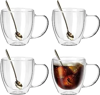 Tazas de café transparentes de