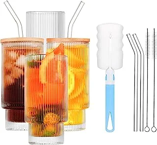 Juego de 4 Vasos Acanalados
