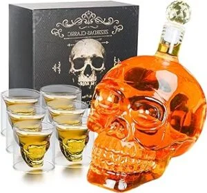 Juego de copas de calavera