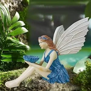 QMCAHCE Estatua de hadas sentada
