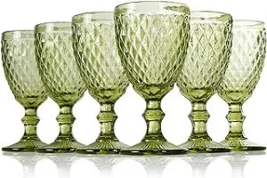 Copa de cristal de colores