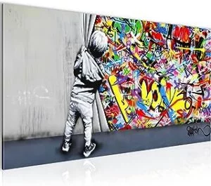 Cuadro Decorativo Banksy Behind the