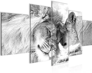 Cuadros Decorativos Leones Amor 200