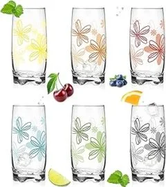 Juego de vasos con diseño