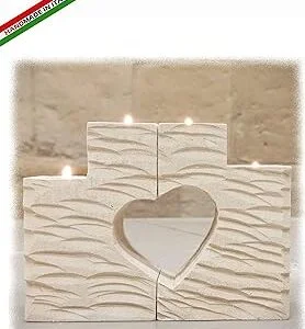 Columnas de portavelas en forma