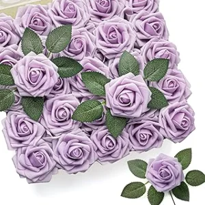 Mocoosy 50pcs Rosas Flores Artificiales