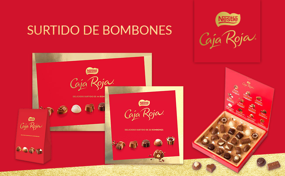 Surtido Bombones, Caja Roja, Nestlé, Chocolates