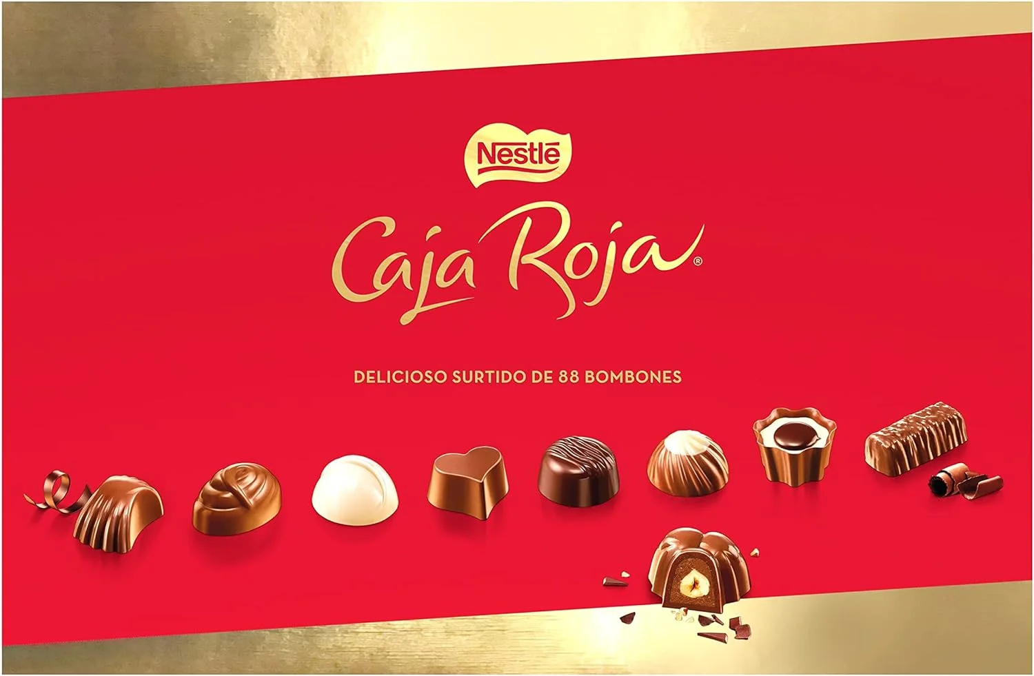 Nestlé Caja Roja Bombones de Chocolate, 800g - Imagen 2