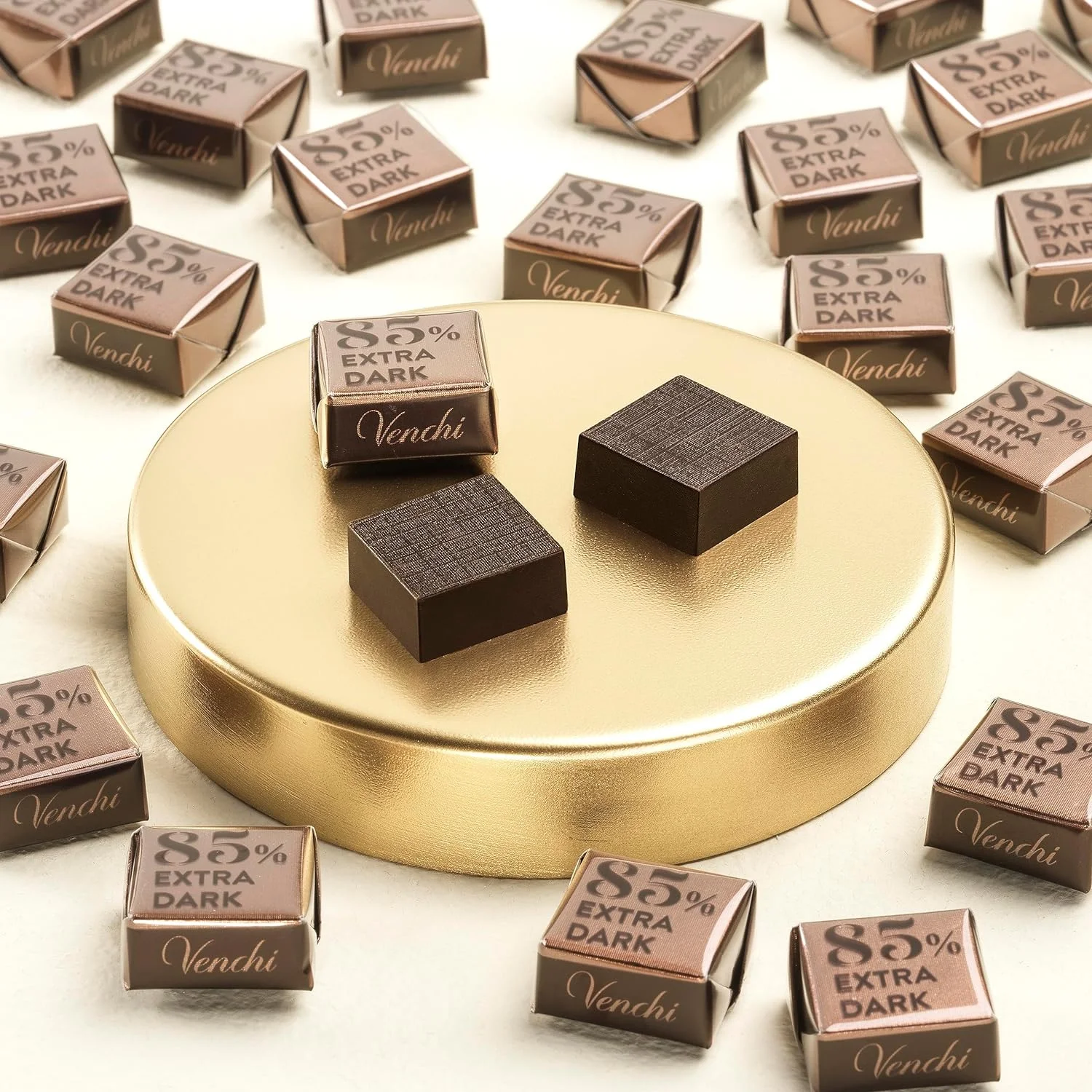 Venchi Cubotto de Chocolate Negro 85 % en Bolsa a Granel, 1 kg - Mezclas Refinadas de Cacao Criollo y Forastero - Sin Gluten - Imagen 5