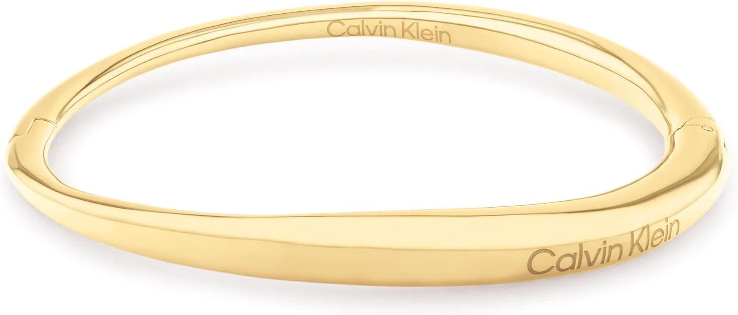 Calvin Klein Pulsera esclava para Mujer, Colección ELONGATED DROPS de Acero inoxidable