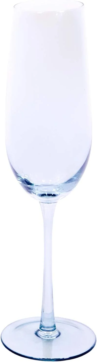 EME Mobiliario Juego de Copas de Cristal en Color Azul Compuesto por Copa de Cava, Copa de Vino y Vaso. 6 Unidades de Cada Pieza. - Imagen 2