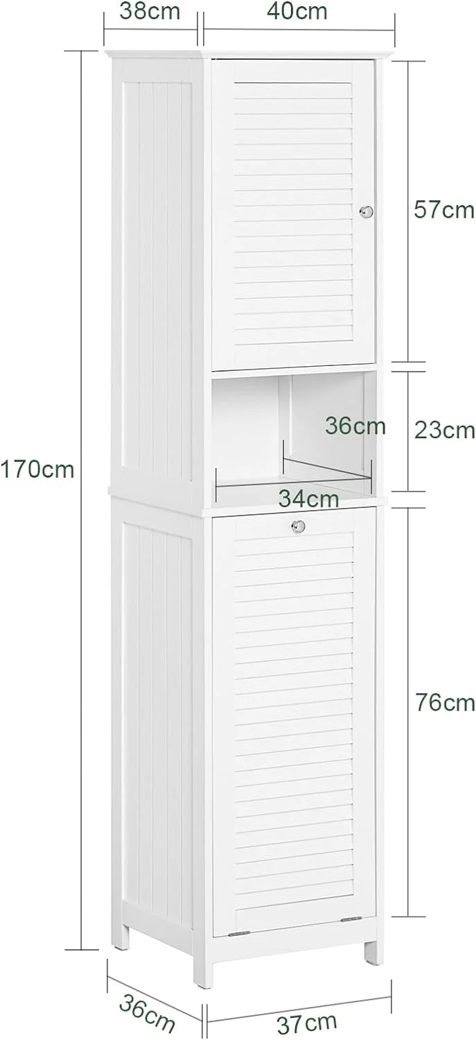 Mueble Columna de Baño con 1 Cesto para Ropa Sucia - Imagen 3