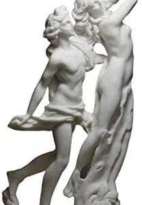 Apollo & Daphne Bernini - Escultura de mármol fundido de doncella griega, 11 pulgadas