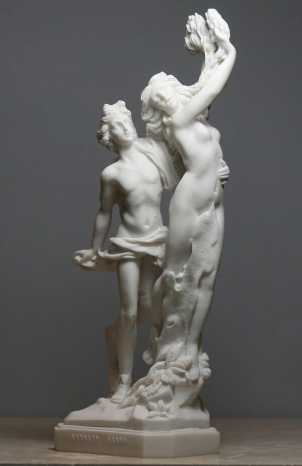 Apollo & Daphne Bernini - Escultura de mármol fundido de doncella griega, 11 pulgadas - Imagen 2