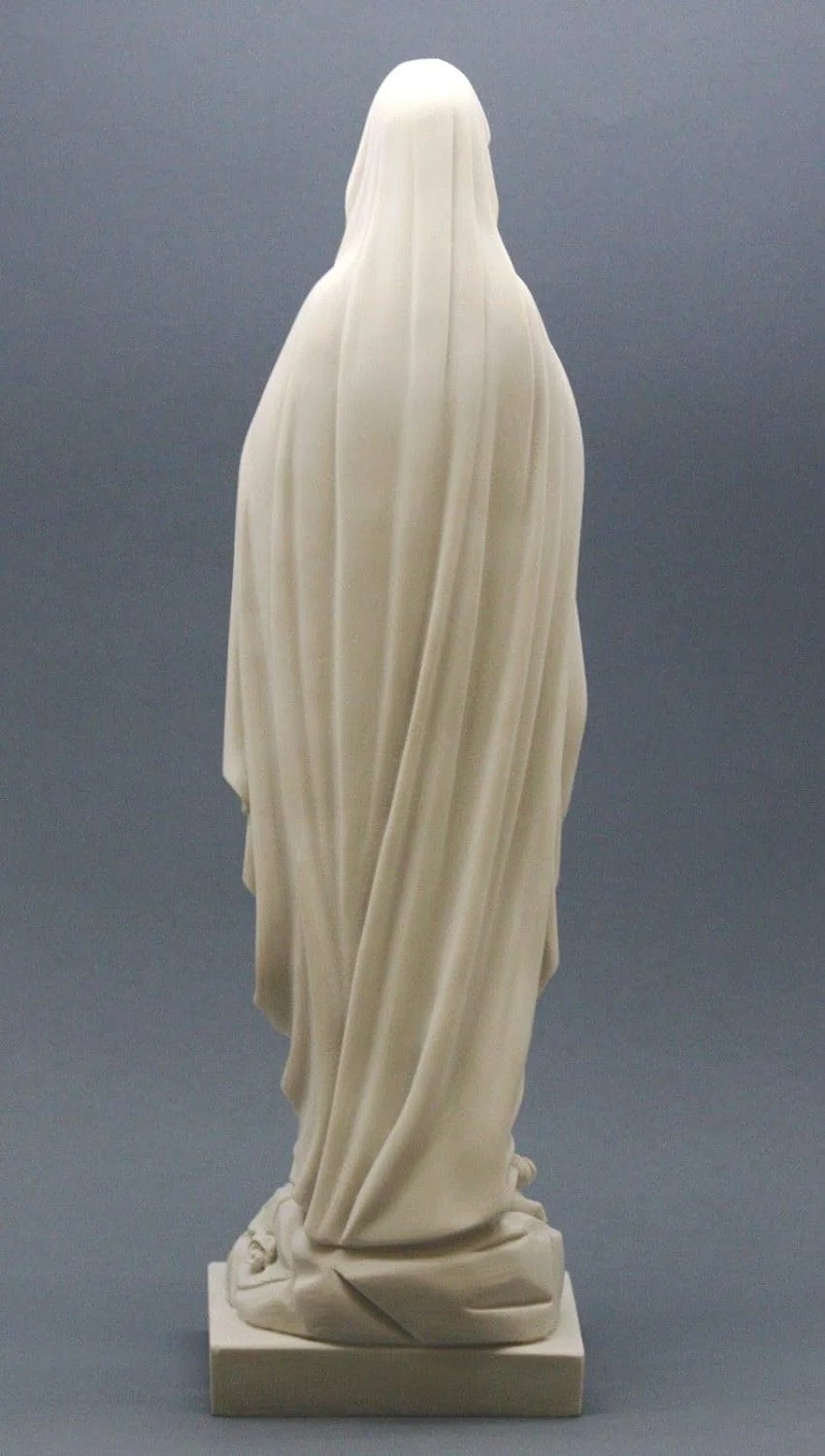 Escultura de mármol fundido griego de la Virgen María de Nuestra Señora, 15.75 pulgadas - Imagen 5