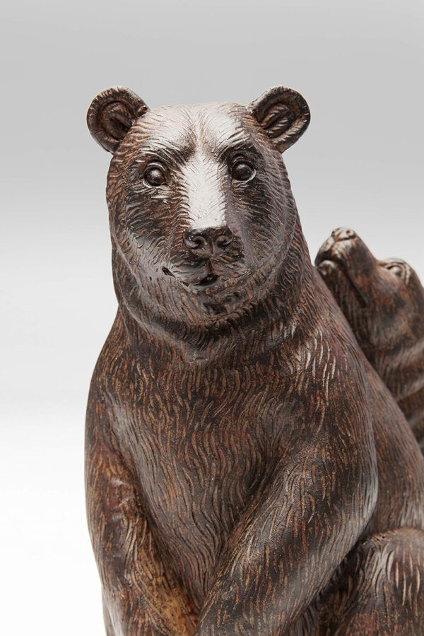 Figura deco Relaxed Bear Family, familia de osos, sala de estar,poliresina, hecho a mano - Imagen 5