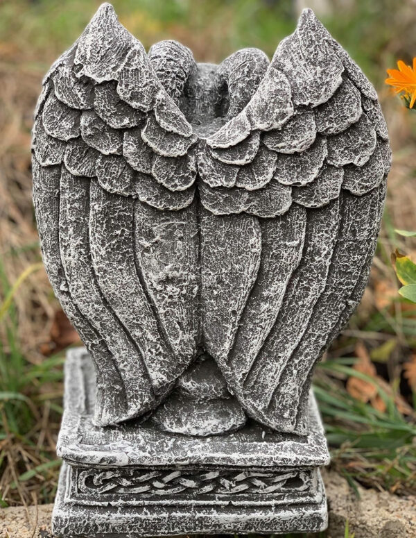 Figura de piedra de guardapuertas gogle en cuclillas, resistente a las heladas, resistente a la intemperie, piedra fundida - Imagen 4