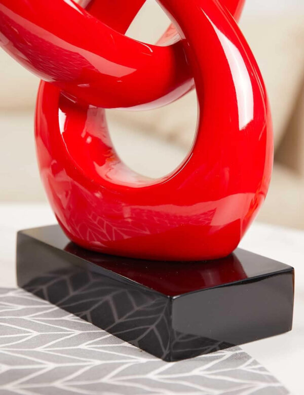 Decorativa Figure Musico Piano Regalo Treble Escultura Resina Musical Note Rojo 57cm - Imagen 5