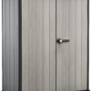 Cobertizo de jardín Exterior, 1400L, Color Gris, tecnología Duotech Paredes aptas para Pintar, 170.4 x 140 x 73.6 cm