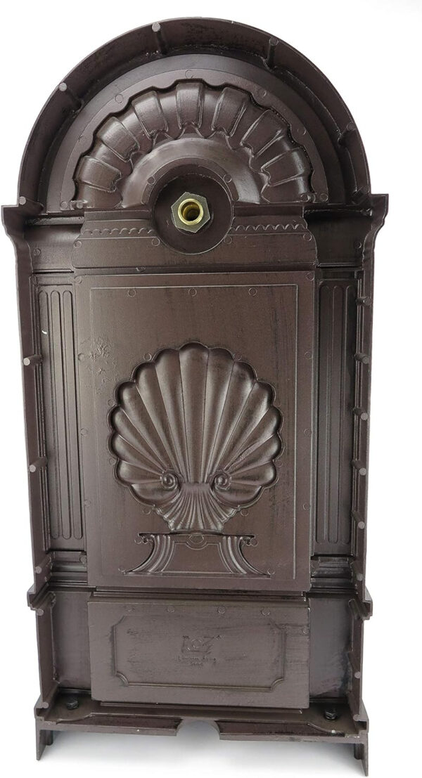 Fuente de pared, grifo de agua exterior, dispensador de agua, fuente de habitación, columna de dispensador, antiguo, retro, estilo Art Nouveau, gótico, conexión para manguera de jardín, - Imagen 7