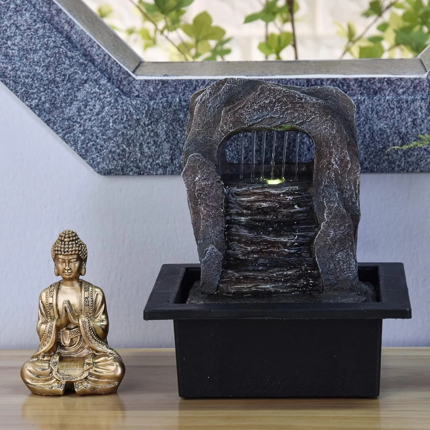 Fuente de Agua Zen Dao Buda con LED | Ambiente Relajante - Imagen 3