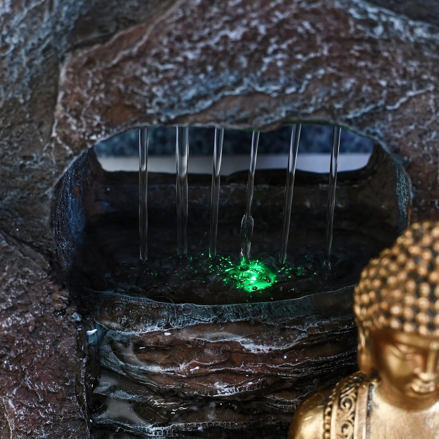 Fuente de Agua Zen Dao Buda con LED | Ambiente Relajante - Imagen 5
