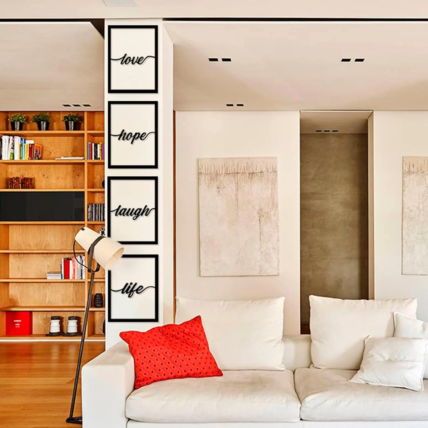 4 Panels Artwork, Home Decor, Modern Living Room Wall Art, Bedroom Picture, Wall Decoration (4 Panels, Love) - Image 6