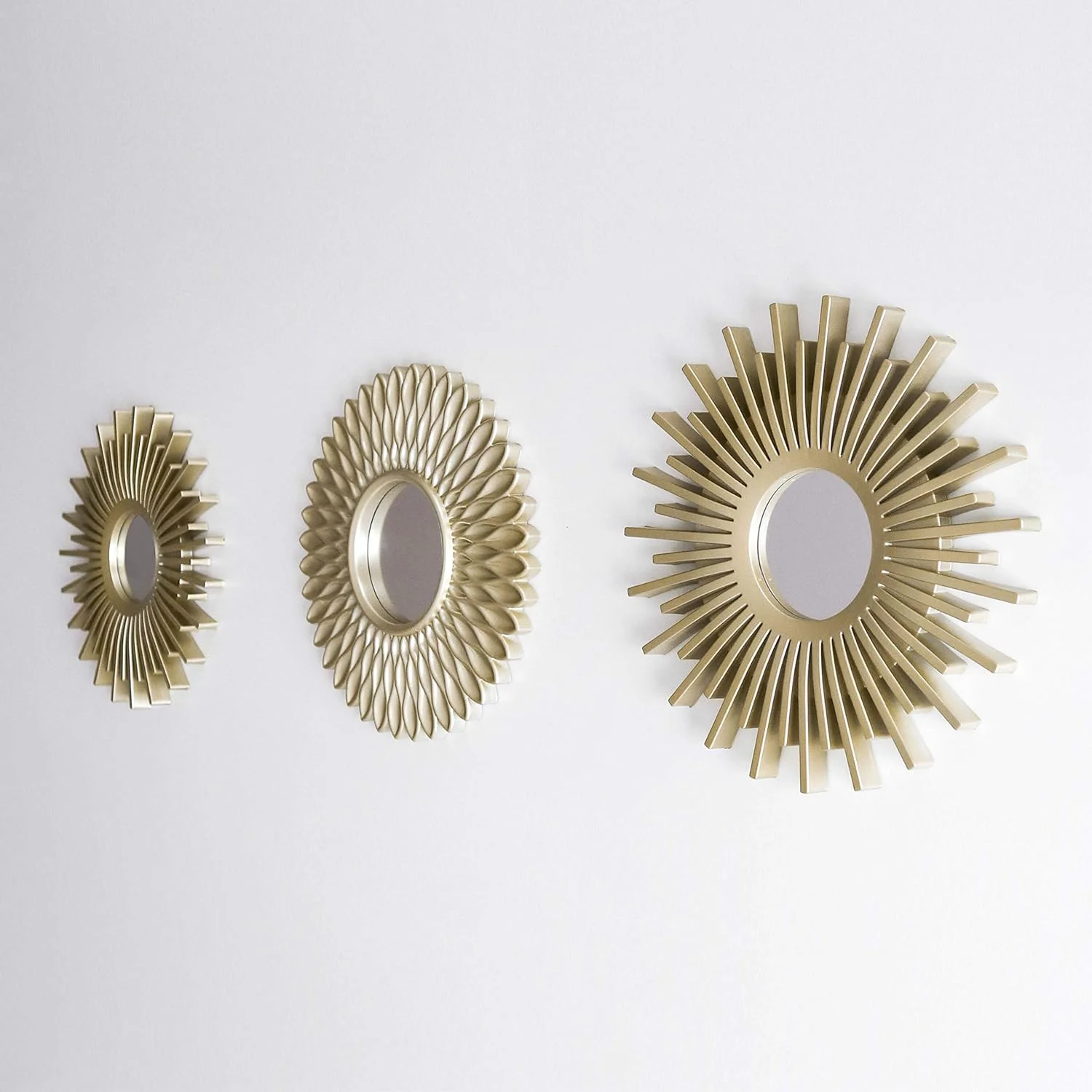 Espejos Pared Decorativos Pack 3 Espejos Decorativos Ideales para Decoracion Casa Habitación y Salón | Espejos Redondos Pared Regalos Originales para Mujer | Decoracion Pared - Imagen 3