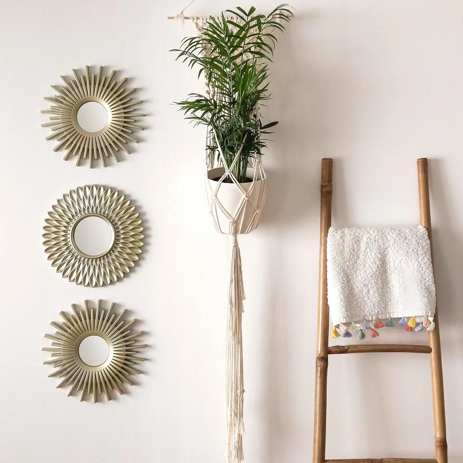 Espejos Pared Decorativos Pack 3 Espejos Decorativos Ideales para Decoracion Casa Habitación y Salón | Espejos Redondos Pared Regalos Originales para Mujer | Decoracion Pared - Imagen 5