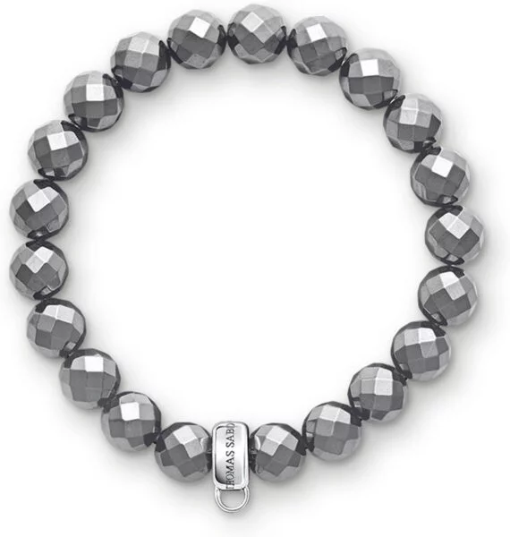 Thomas sabo - Thomas bloqueo x0187-064-11-l pulsera hematita rek, talla l 17,5 cm/9 mm
