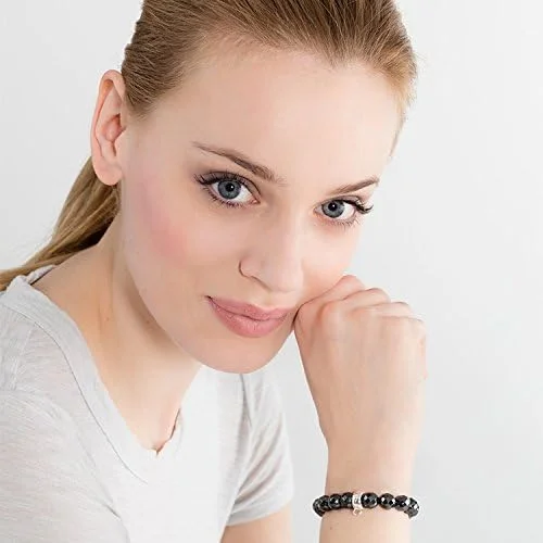 Thomas sabo - Thomas bloqueo x0187-064-11-l pulsera hematita rek, talla l 17,5 cm/9 mm - Imagen 2