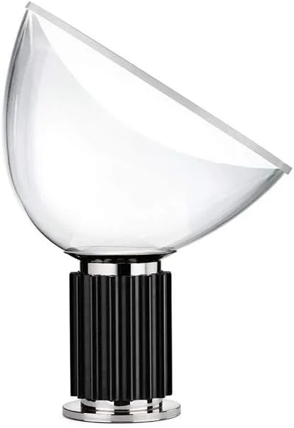 Flos - Lámpara de mesa, vidrio aluminio, Negro, 373 x 142 x 485 mm