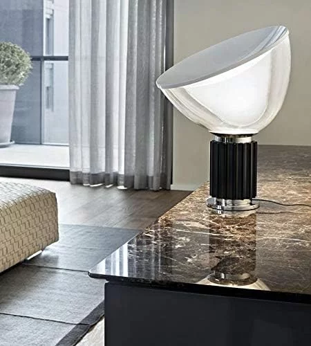 Flos - Lámpara de mesa, vidrio aluminio, Negro, 373 x 142 x 485 mm - Imagen 4