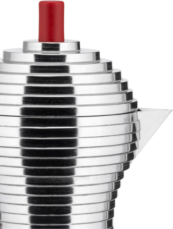 Alessi Cafetera de espresso Pulcina, rojo, 150 ml - Imagen 5