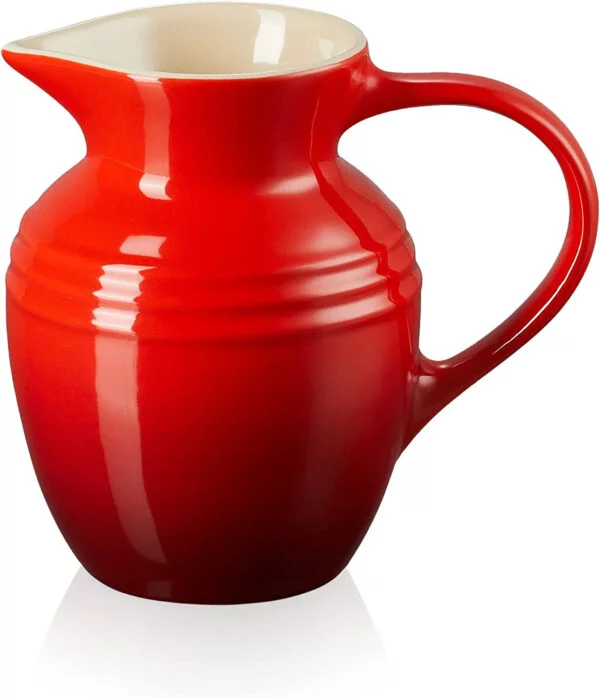 Le Creuset Jarra pequeña de cerámica de gres, 600 ml, 550 g, Cereza, 80903060600005