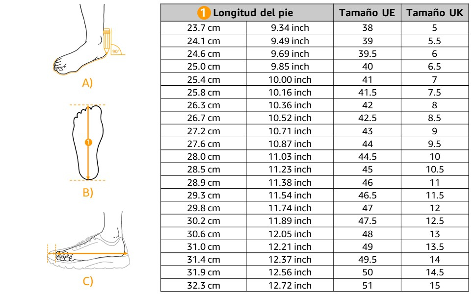 Cómo encontrar la talla de calzado adecuada