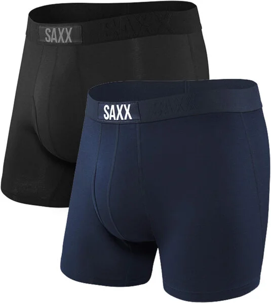 Saxx Underwear Bóxer para Hombre – Calzoncillos Bóxer Ultra - Bóxers Brief de Tiro Medio con Soporte de Paquete Integrado Ballpark Pouch – Ropa Interior Masculina , Core
