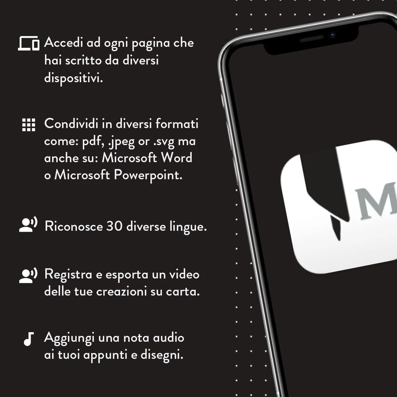 Moleskine Smart Writing Set, Libreta Inteligente con Bolígrafo Inteligente Incluido, Cuaderno Digital de Moleskine con Páginas a Rayas, Grande, 13x21 cm, Negro - Imagen 4