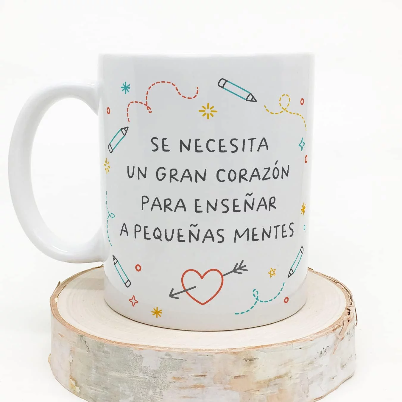 MUGFFINS Tazas para PROFESOR - En Español - Pequeñas mentes - 11 oz / 330 ml - Regalo original y divertido - Imagen 5