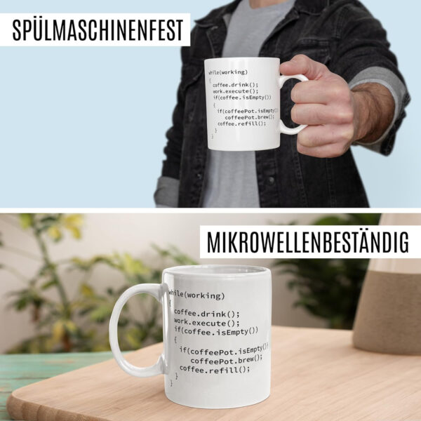 Pagma Druck Taza de informática, taza de código, regalo informático, divertido, programador, taza de depuración con texto en alemán - Imagen 6