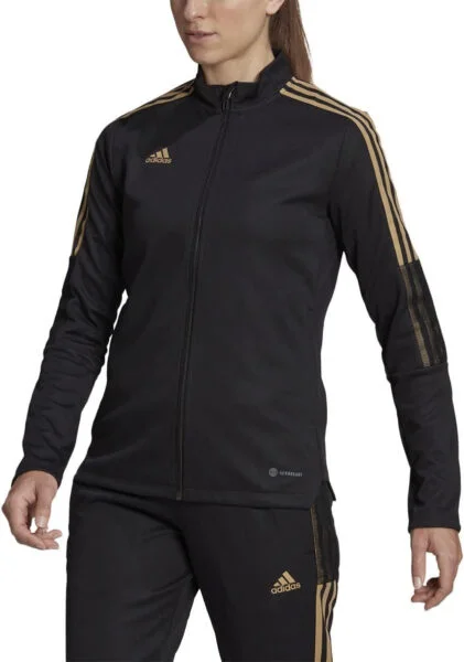 adidas Women's Standard Tiro Track Jacket, Black, Medium