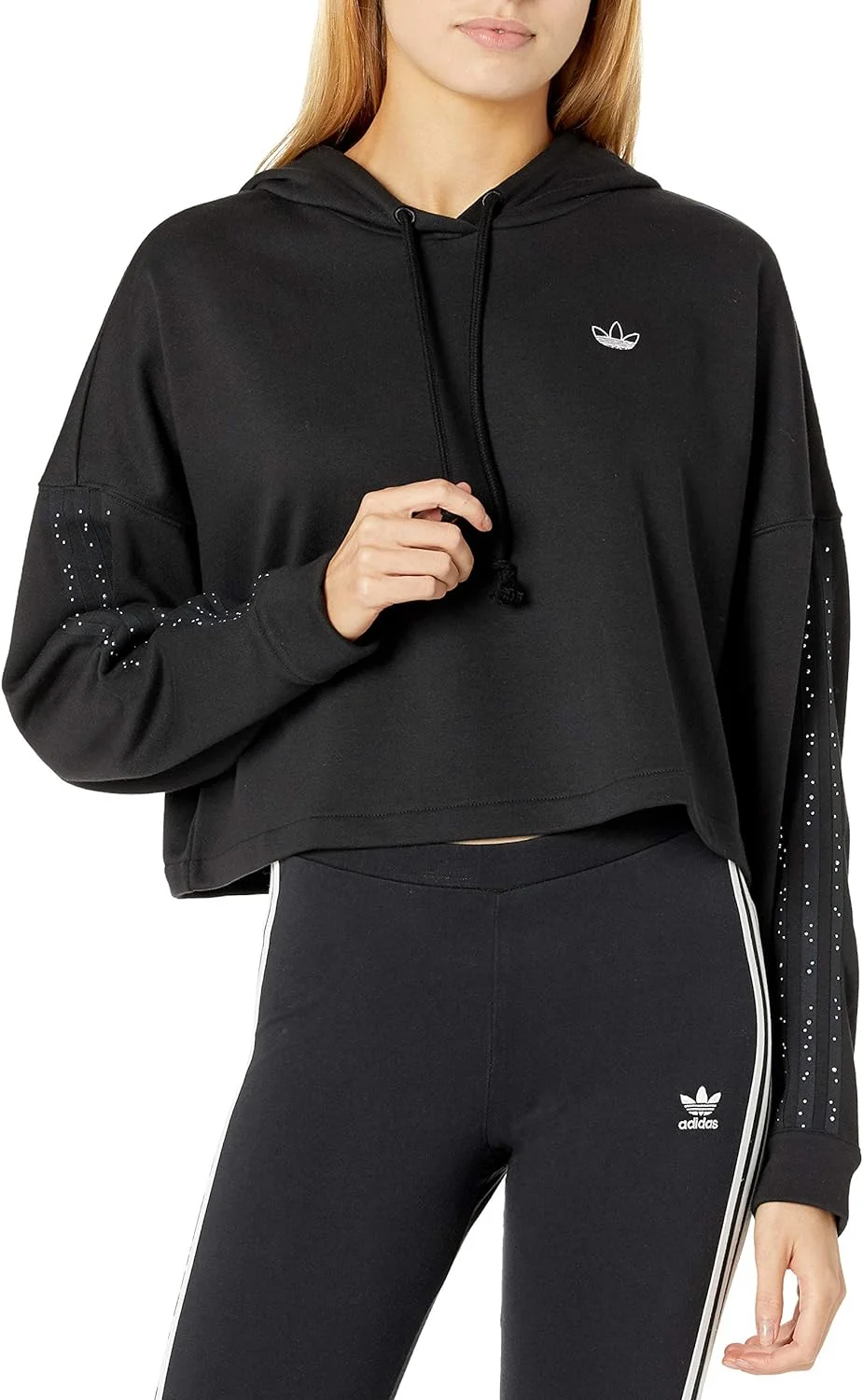 adidas Originals Sudadera corta de baloncesto para mujer