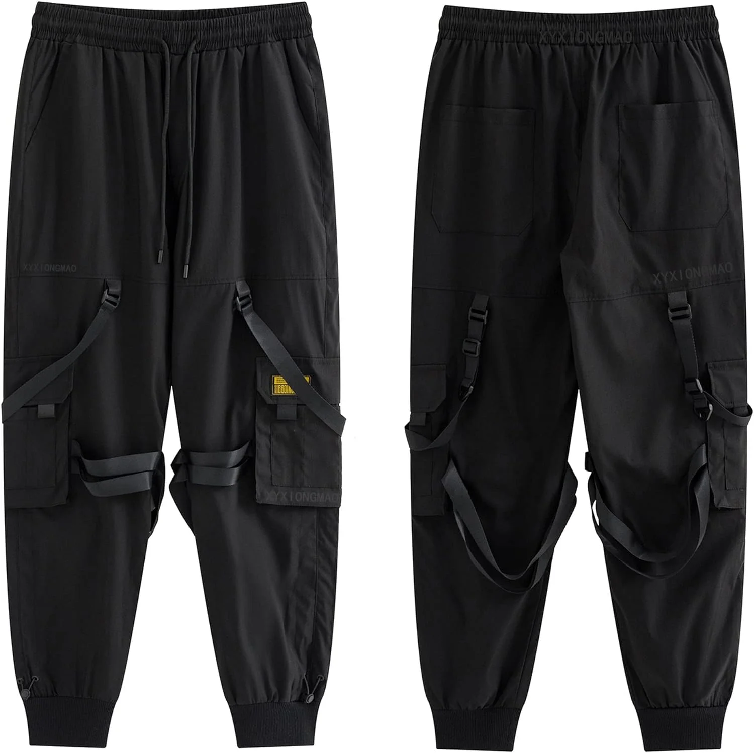 XYXIONGMAO Pantalones tácticos tipo cargo para correr, estilo hip hop, harén, ropa de calle, para hombre, pantalones casuales sueltos - Imagen 8